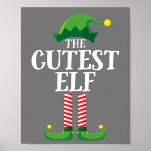 Póster Fiesta de Navidades del grupo familiar Cutest Elf 
