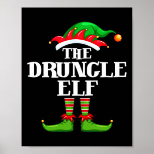Póster Fiesta de Navidades del grupo familiar Druncle Elf
