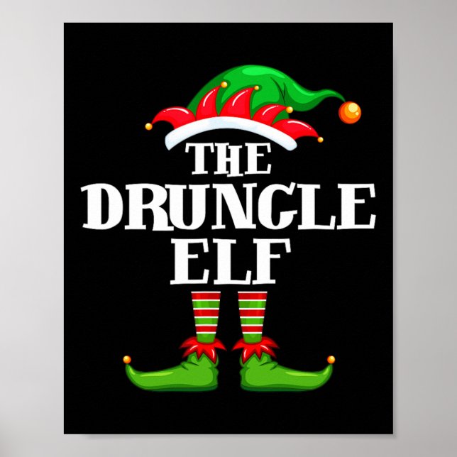 Póster Fiesta de Navidades del grupo familiar Druncle Elf (Frente)