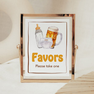 Póster Fiesta de pañales de cerveza Baby Shower favorece