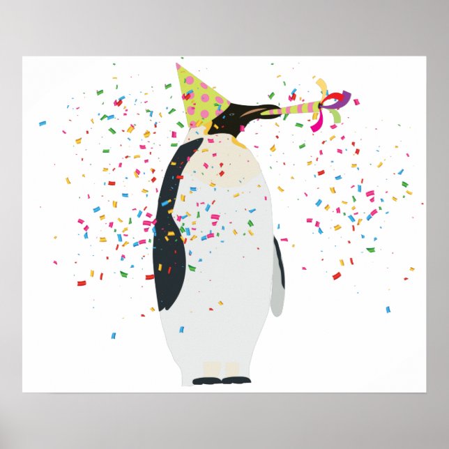 Póster Fiesta de pingüinos - Animales con Fiesta (Frente)