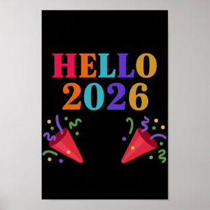 Póster Fiesta de Pompas de Arcoíris Retro 2026 Celebra Di
