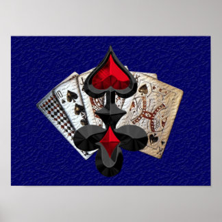 Póster Fiesta de póquer
