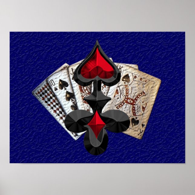 Póster Fiesta de póquer (Frente)