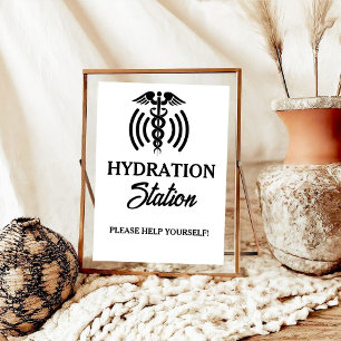 Póster Fiesta de posgrado médico Minimalista moderno