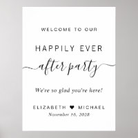 Fiesta de recepción de boda Felices para siempre B