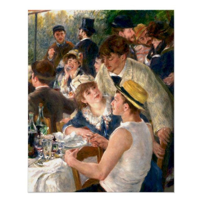 Póster Fiesta de Renoir French Luncheon Boating (Anverso)