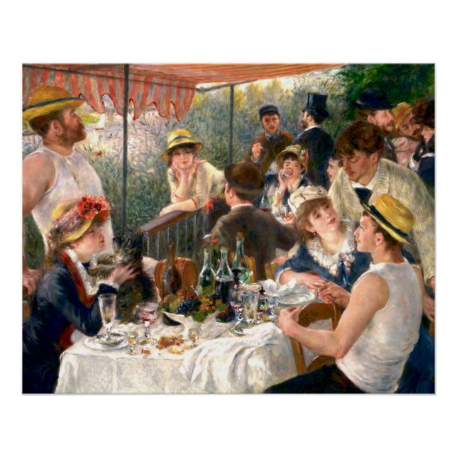 Póster Fiesta de Renoir French Luncheon Boating (Anverso)