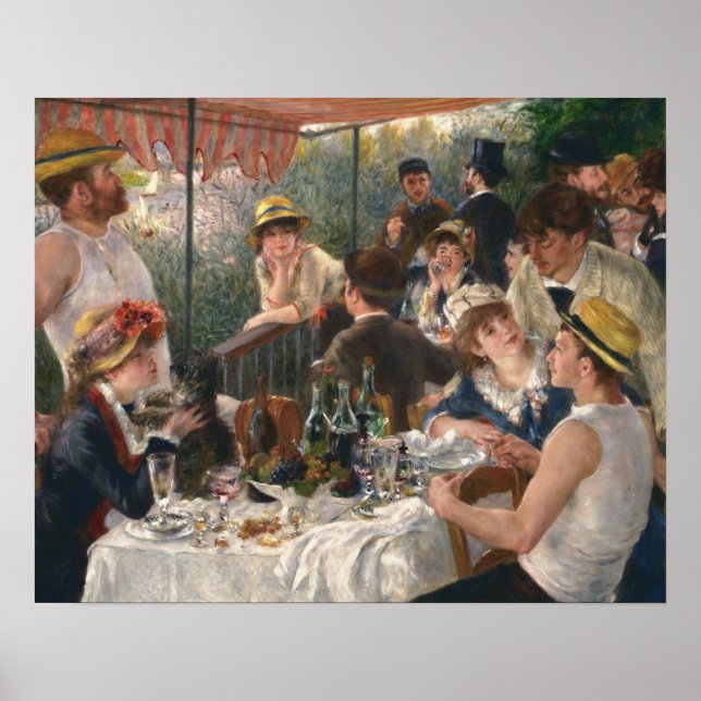 Póster Fiesta de Renoir French Luncheon Boating (Frente)