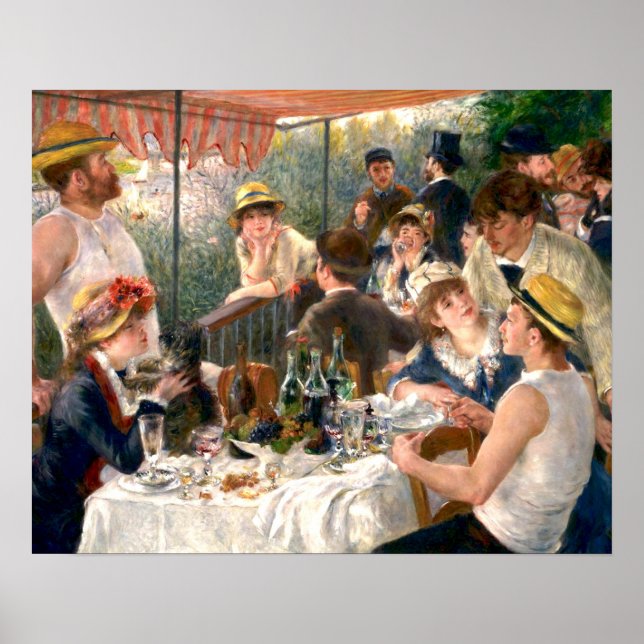 Póster Fiesta de Renoir French Luncheon Boating (Frente)