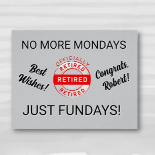 Póster Fiesta de retiro de retiro de retiro de Fun Retire