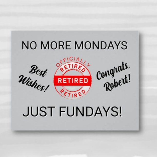 Póster Fiesta de retiro de retiro de retiro de Fun Retire (Subido por el creador)