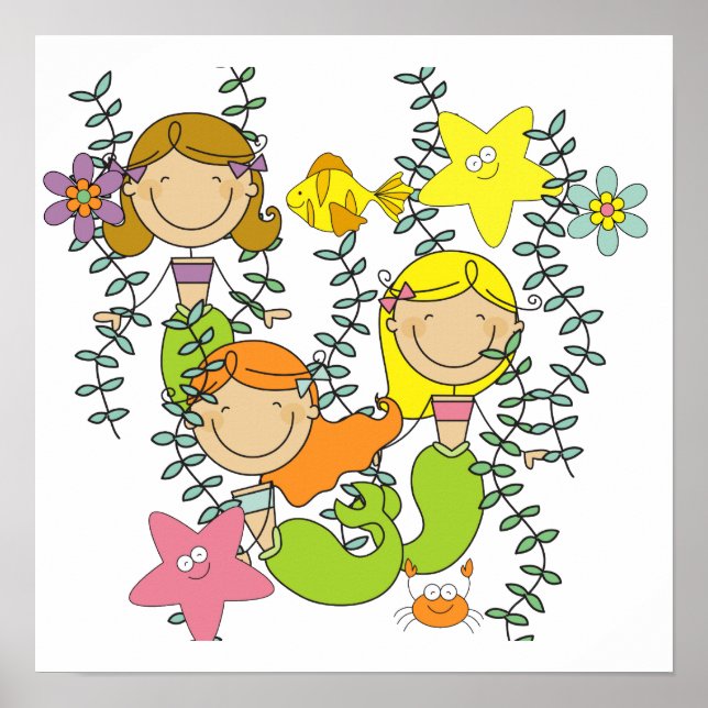 Póster Fiesta de Sirenas (Frente)