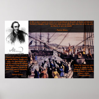 Póster Fiesta de té - Patrick Henry Poster