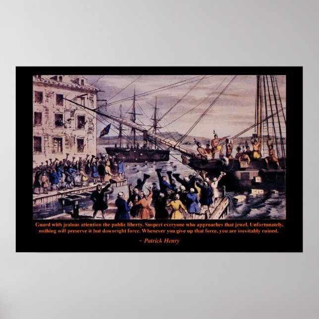 Póster Fiesta de té Patrick Henry Poster (Frente)