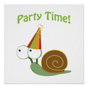 Póster Fiesta de tiempo ligero