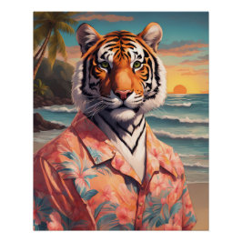 Póster Fiesta de tigres