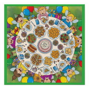 Póster Fiesta de vestuario de hadas para niños