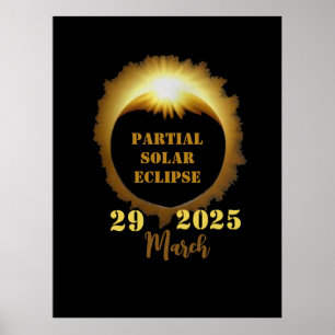 Póster Fiesta de visualización de evento de eclipse solar