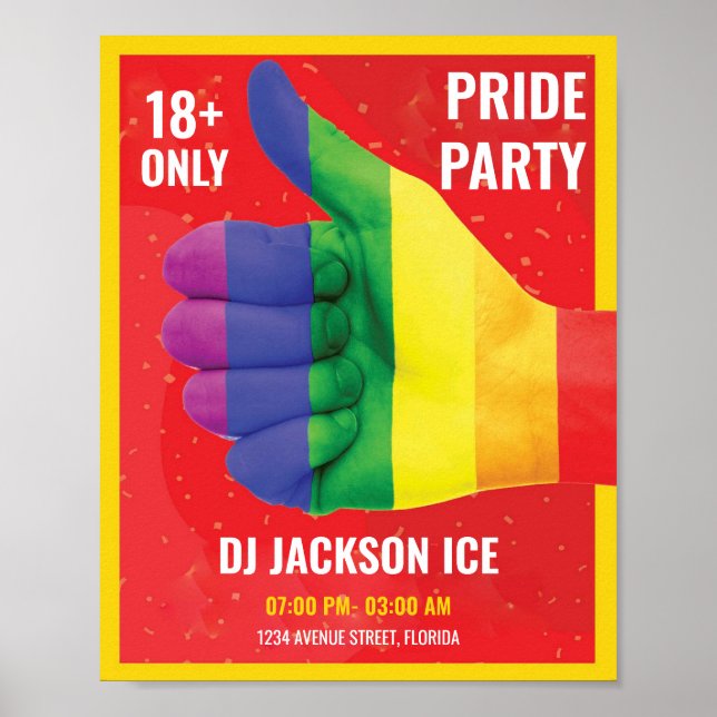 Póster Fiesta del Orgullo (Frente)
