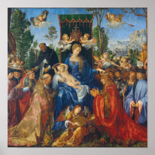 Póster Fiesta del Rosario - Albrecht Dürer, 1506