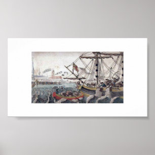 Póster Fiesta del té de Boston