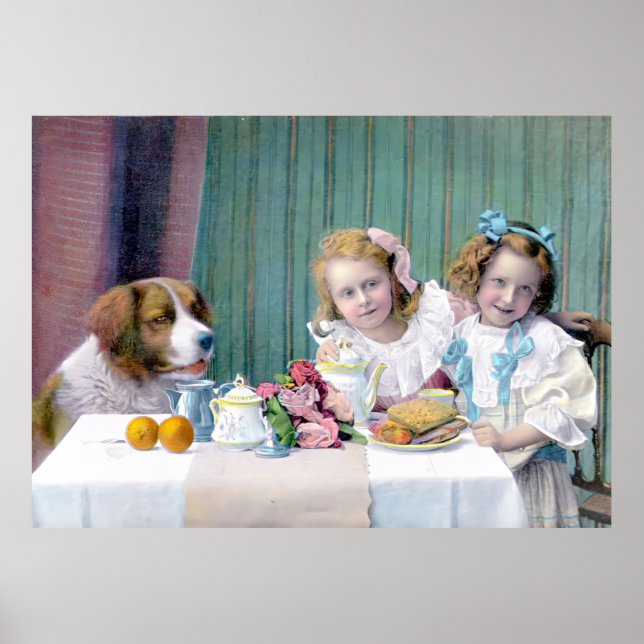 Póster Fiesta del té de cosecha (Frente)