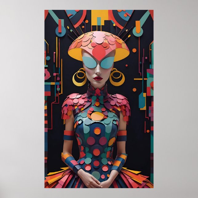 Póster Fiesta del té de la tarde de Alicia - Ken Gage Art (Frente)