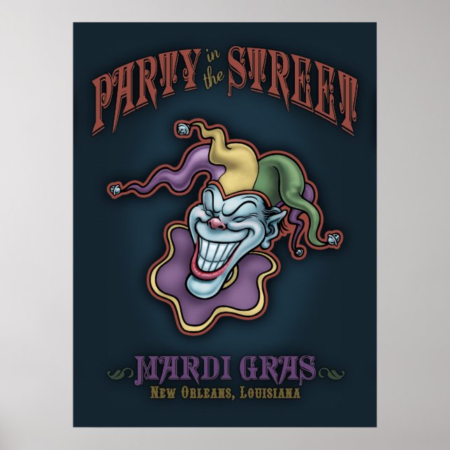 Póster Fiesta en la calle (Frente)