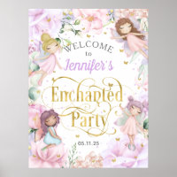 Fiesta encantada Bienvenida de cumpleaños chica co