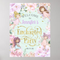 Fiesta encantada Bienvenida de cumpleaños chica co