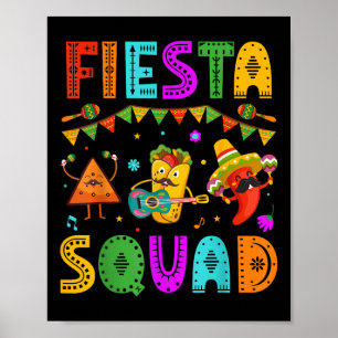 Póster Fiesta Escuadrón Cinco De Mayo Fiesta