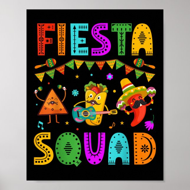 Póster Fiesta Escuadrón Cinco De Mayo Fiesta (Frente)