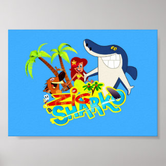 Póster Fiesta exótico de Zig y Sharko personalizado