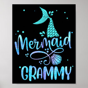 Póster Fiesta Familiar de Mujeres Divertidas Grammy Siren