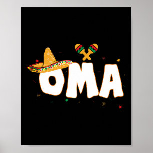 Póster Fiesta Fiesta mexicana Cinco De Mayo Oma Abuela