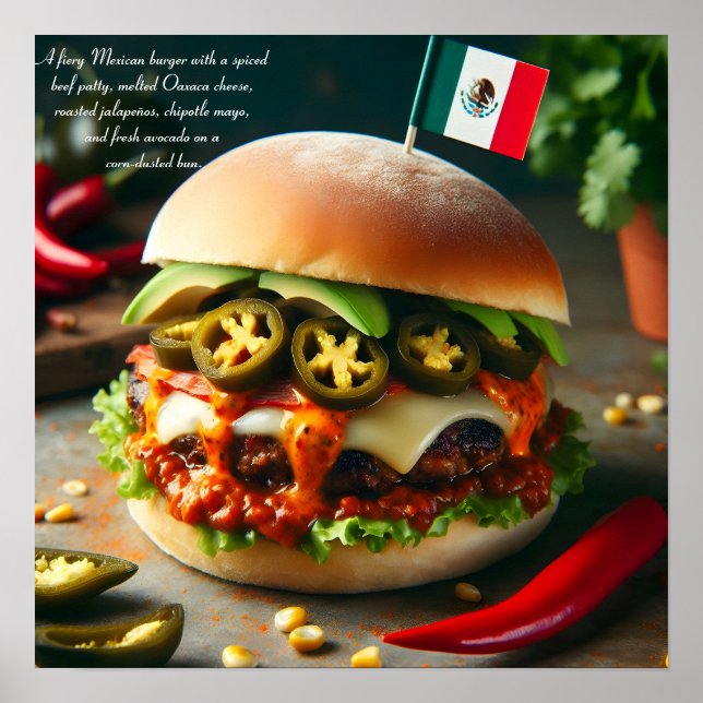 Póster Fiesta Firecracker Burger (Frente)