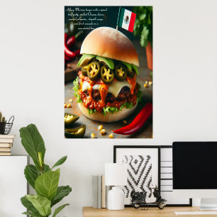Póster Fiesta Firecracker Burger 24x36