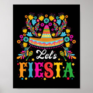 Póster Fiesta Funny Cinco De Mayo Mujeres Hombres Niños