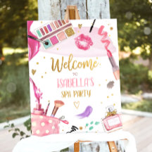 Fiesta Glitz Glam Makeup Chica Bienvenida Poster