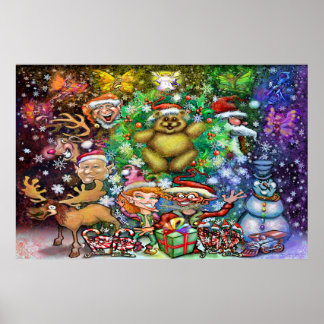 Póster Fiesta Mágica de Navidad