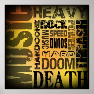 Póster Fiesta Metalizado pesado