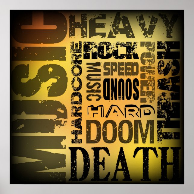 Póster Fiesta Metalizado pesado (Frente)