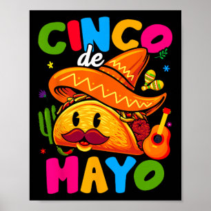 Póster Fiesta Mexicana Cinco De Mayo Deja a Fiesta Squad