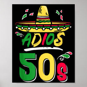 Póster Fiesta Mexicana de Cumpleaños 60 Cinco De Mayo A
