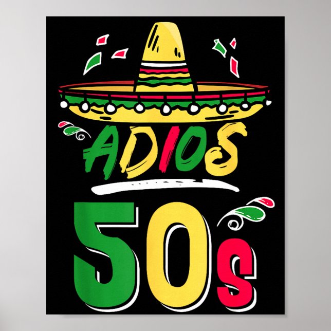 Póster Fiesta Mexicana de Cumpleaños 60 Cinco De Mayo A (Frente)
