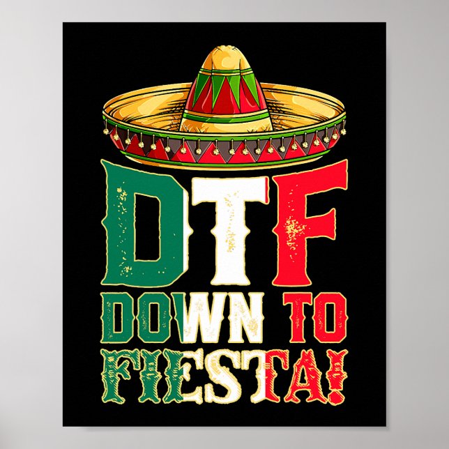 Póster Fiesta México Cinco de Mayo (Frente)
