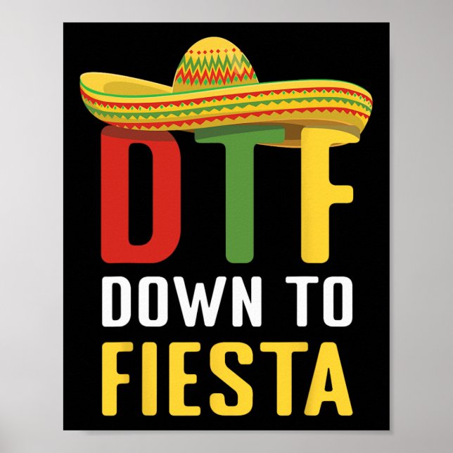 Póster Fiesta México Cinco De Mayo Dtf (Frente)