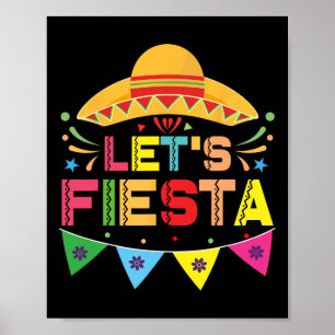 Póster Fiesta México Fiesta Taco guitarra Cinco De Mamáes