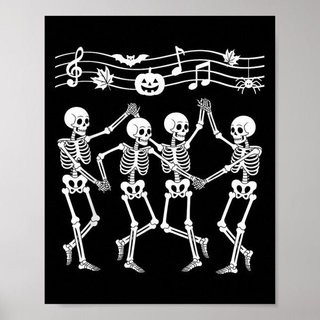Póster Fiesta musical Sinfónica Dance Halloween Dancing S (Frente)